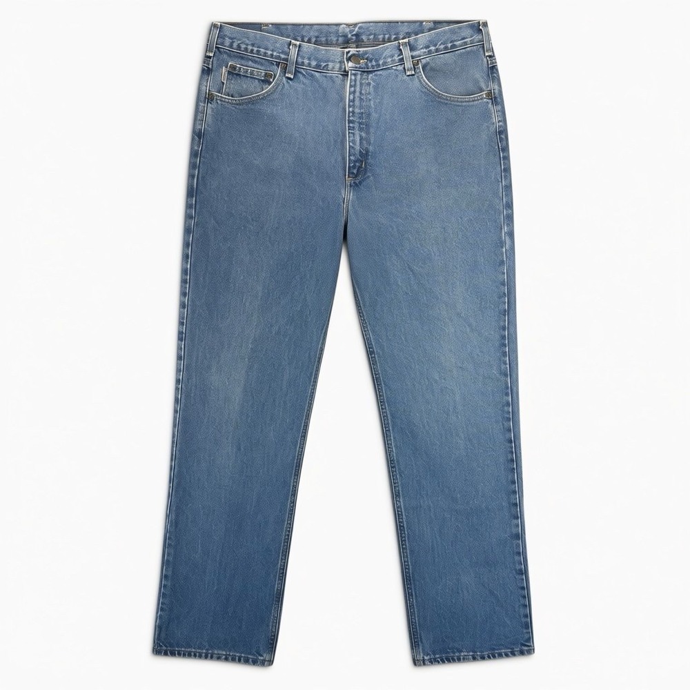 Carhartt B480 Jeans Mens 40x32 Blue Med Wash Traditional Fit Denim B480-DVB